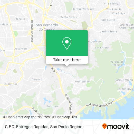 G.F.C. Entregas Rapidas map