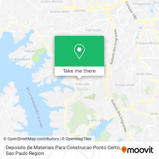 Mapa Deposito de Materiais Para Construcao Ponto Certo