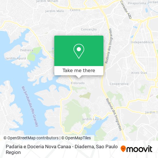 Padaria e Doceria Nova Canaa - Diadema map