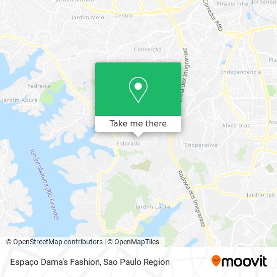 Espaço Dama's Fashion map