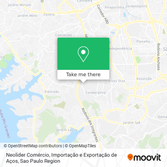 Neolider Comércio, Importação e Exportação de Aços map