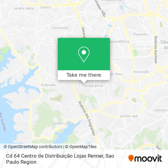 Cd 64 Centro de Distribuição Lojas Renner map