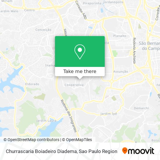 Churrascaria Boiadeiro Diadema map