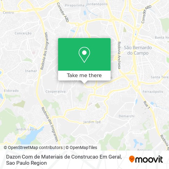 Dazon Com de Materiais de Construcao Em Geral map