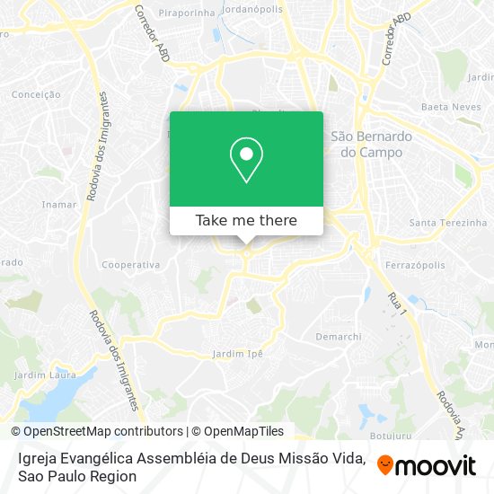 Igreja Evangélica Assembléia de Deus Missão Vida map