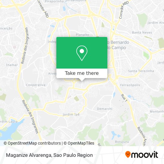 Maganize Alvarenga map