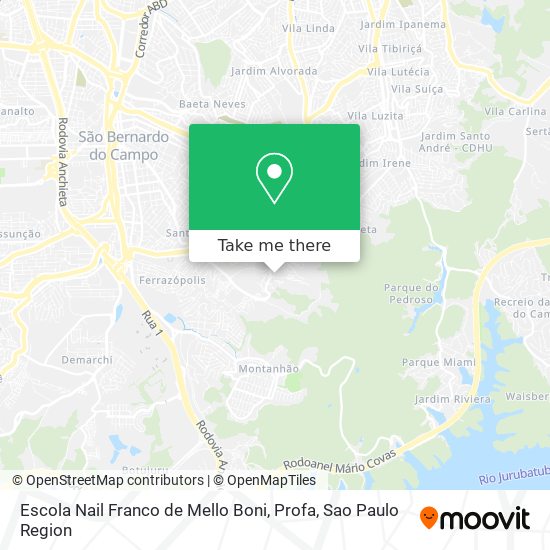 Escola Nail Franco de Mello Boni, Profa map