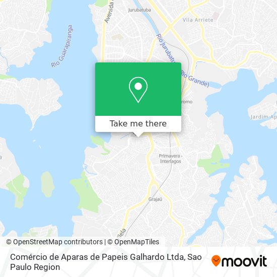 Mapa Comércio de Aparas de Papeis Galhardo Ltda