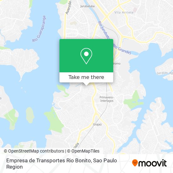 Mapa Empresa de Transportes Rio Bonito