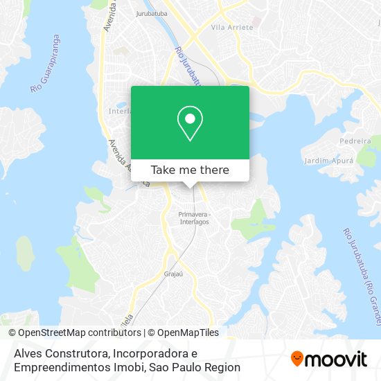 Mapa Alves Construtora, Incorporadora e Empreendimentos Imobi