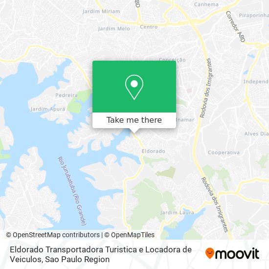 Mapa Eldorado Transportadora Turistica e Locadora de Veiculos