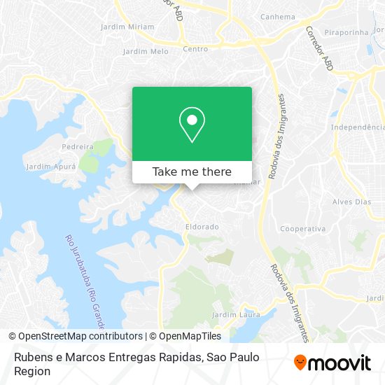 Rubens e Marcos Entregas Rapidas map