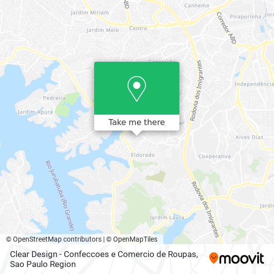 Mapa Clear Design - Confeccoes e Comercio de Roupas