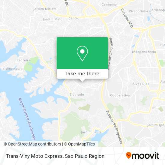 Mapa Trans-Viny Moto Express