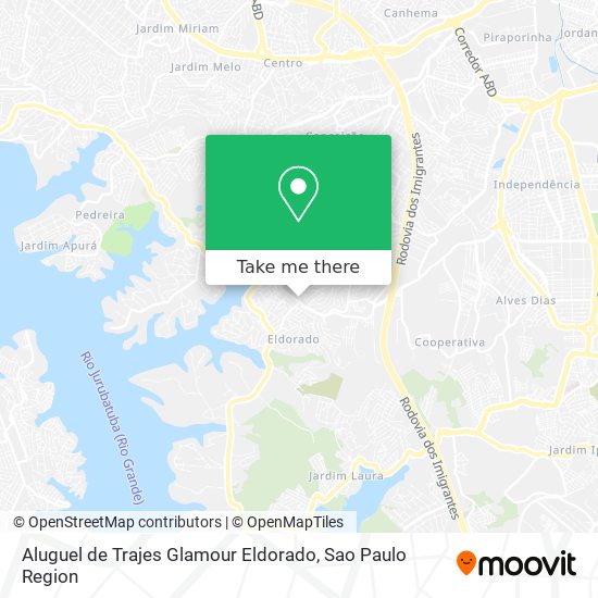 Mapa Aluguel de Trajes Glamour Eldorado