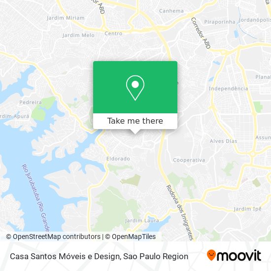 Mapa Casa Santos Móveis e Design
