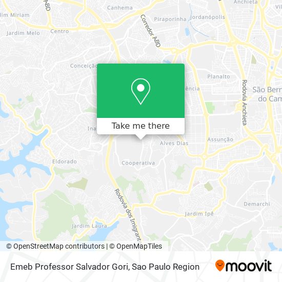 Emeb Professor Salvador Gori map