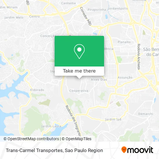 Trans-Carmel Transportes map