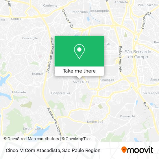 Cinco M Com Atacadista map
