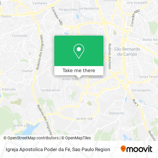 Igreja Apostolica Poder da Fé map