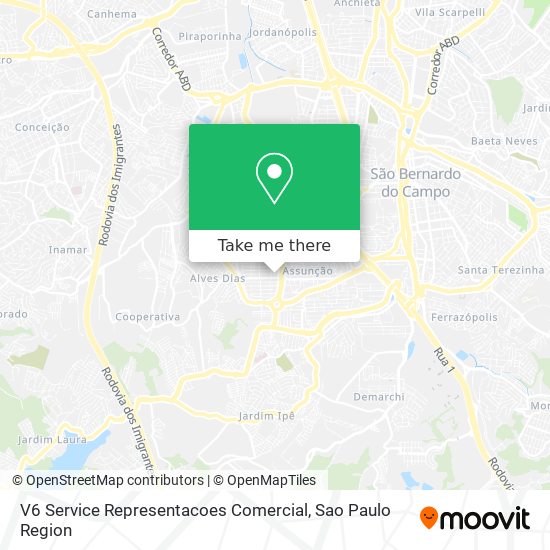 Mapa V6 Service Representacoes Comercial