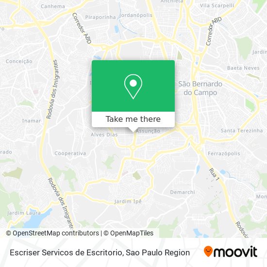 Escriser Servicos de Escritorio map