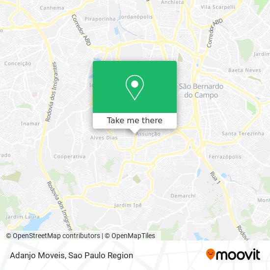 Adanjo Moveis map