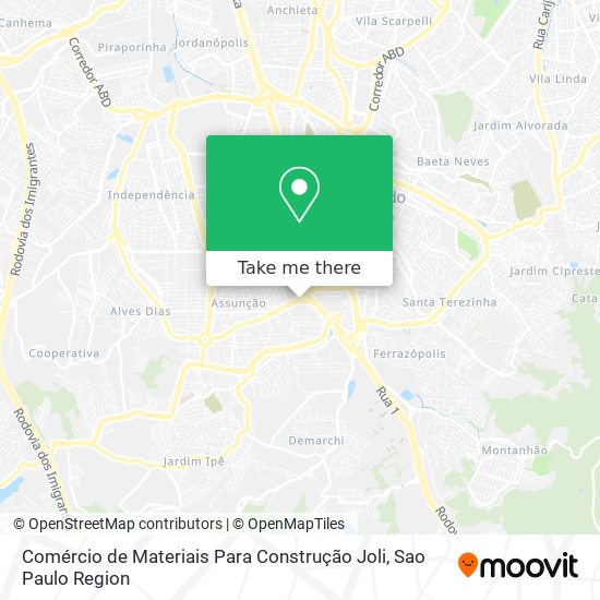 Comércio de Materiais Para Construção Joli map