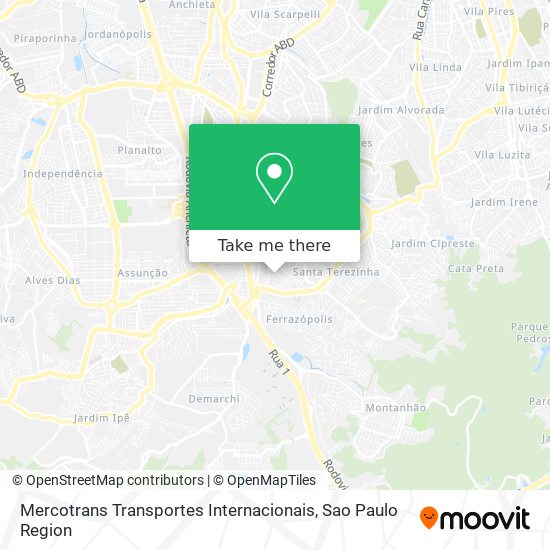 Mercotrans Transportes Internacionais map