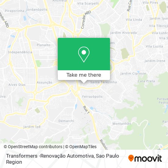 Mapa Transformers -Renovação Automotiva