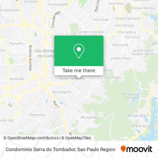 Condominio Serra do Tombador map