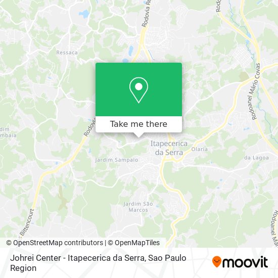 Johrei Center - Itapecerica da Serra map