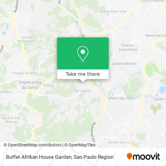 Buffet Afrikan House Garden map