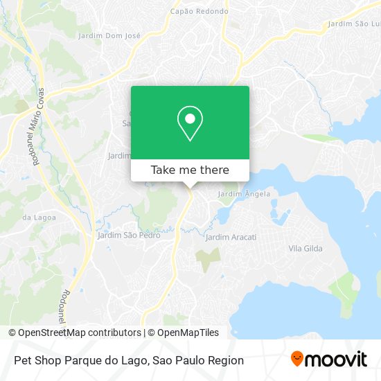 Mapa Pet Shop Parque do Lago