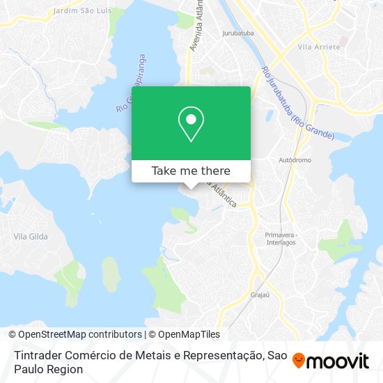 Mapa Tintrader Comércio de Metais e Representação