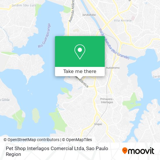 Pet Shop Interlagos Comercial Ltda map