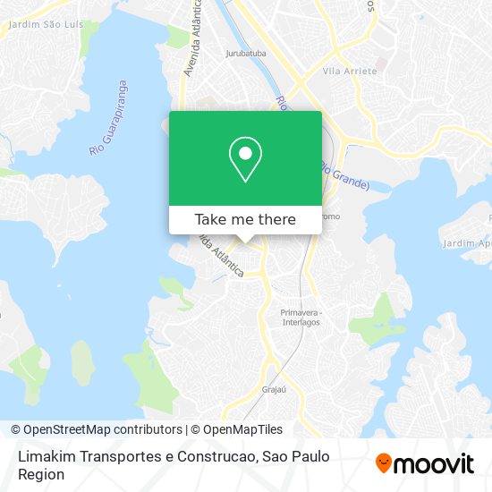 Mapa Limakim Transportes e Construcao