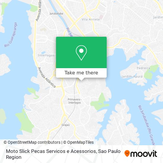 Moto Slick Pecas Servicos e Acessorios map