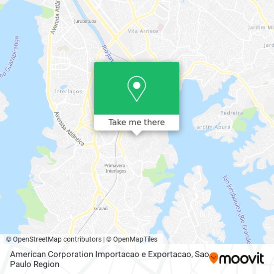 American Corporation Importacao e Exportacao map