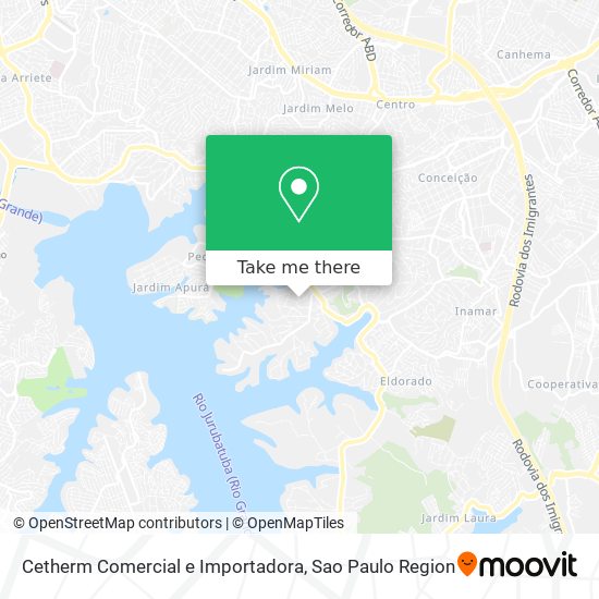 Mapa Cetherm Comercial e Importadora