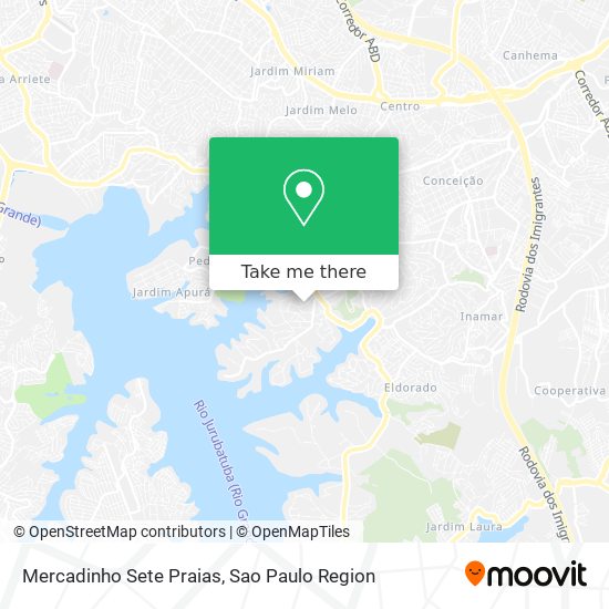 Mapa Mercadinho Sete Praias