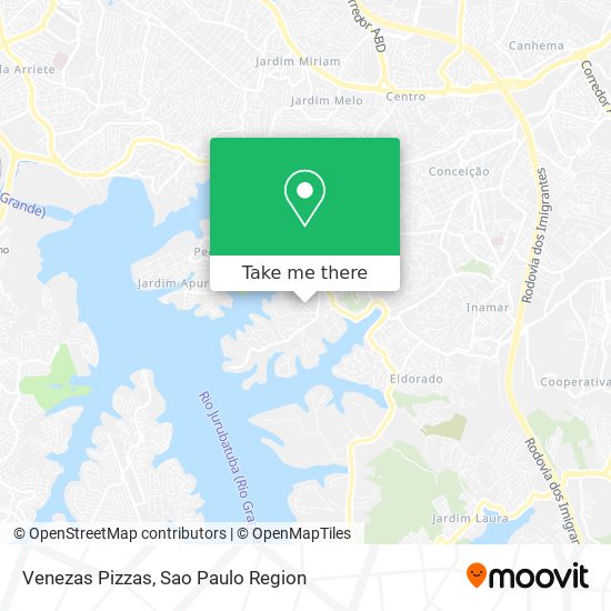 Venezas Pizzas map