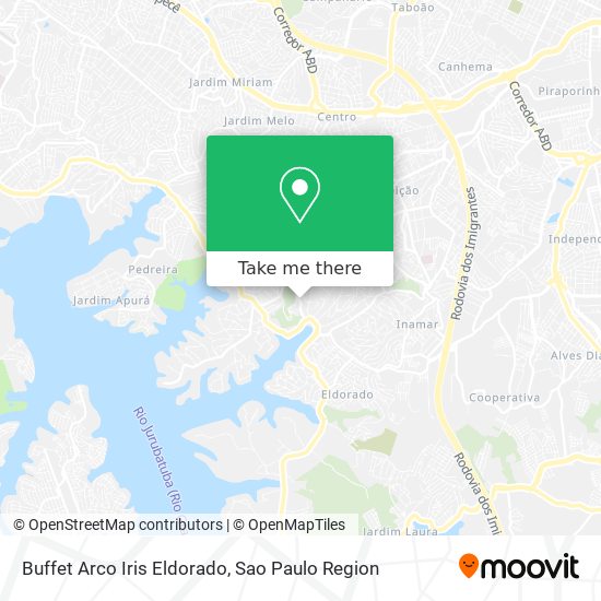 Buffet Arco Iris Eldorado map