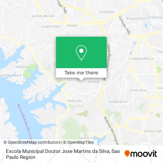 Mapa Escola Municipal Doutor Jose Martins da Silva