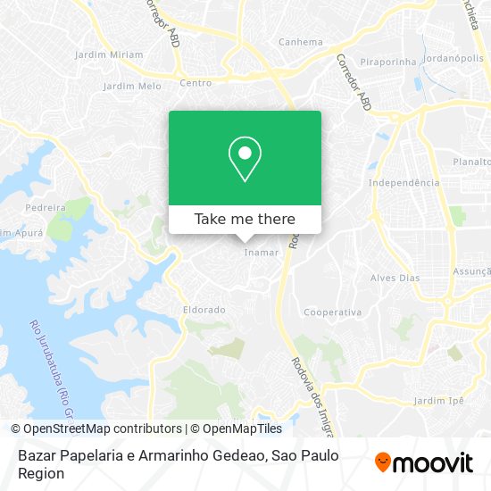 Bazar Papelaria e Armarinho Gedeao map