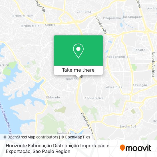 Mapa Horizonte Fabricação Distribuição Importação e Exportação