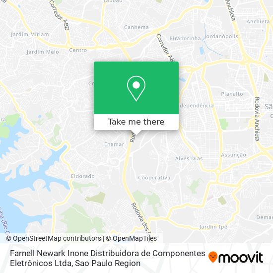Farnell Newark Inone Distribuidora de Componentes Eletrônicos Ltda map