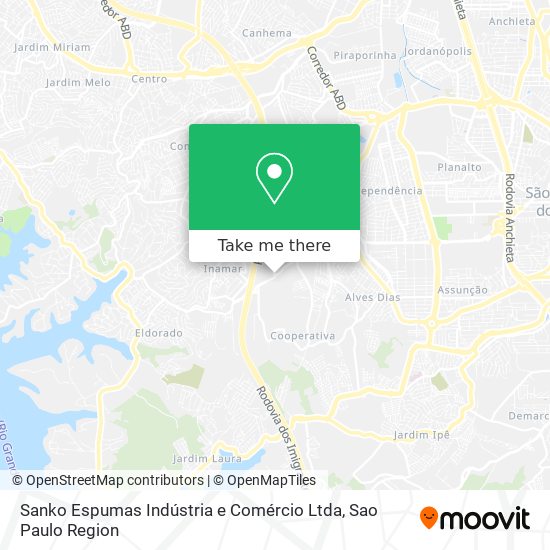 Sanko Espumas Indústria e Comércio Ltda map