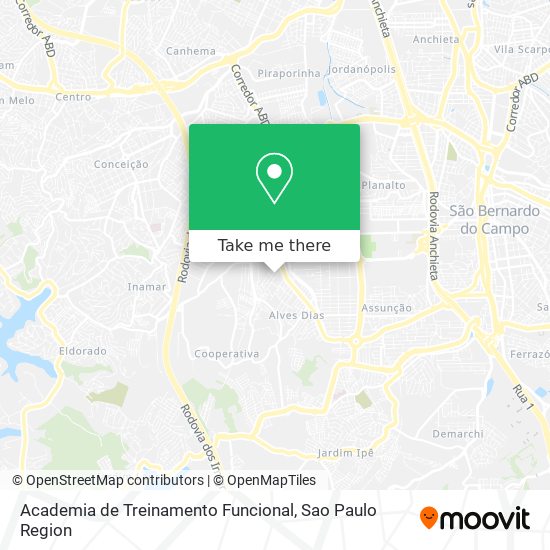 Academia de Treinamento Funcional map