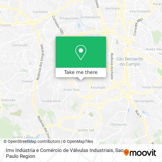 Imv Indústria e Comércio de Válvulas Industriais map